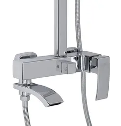 Душова система універсальна Qtap Swan Cascada Chrome з виливом QTSWA111CRM45566 - мініатюра 3