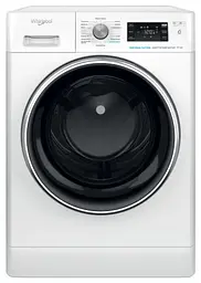 Пральна машина Whirlpool фронтальна, 11кг, 1400, A+++, 60см, дисплей, пара, інвертор, люк чорний, білий (FFB11469BCVUA)