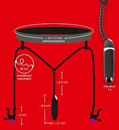 Затискачі для клітора - Bad Kitty Spreader String with - мініатюра 6
