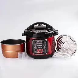 Мультиварка Sokany SK-2402-5L на 5 літрів, червоний  - мініатюра 2
