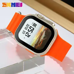 Смарт-годинник Skmei 2249 спортивний електронний цифровий Orange, 2249OG (19159) - мініатюра 2