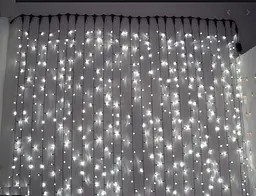 Гірлянда штора Водоспад 480 led 3.0х3.0м Холодний білий - мініатюра 7