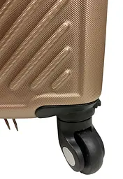 Валіза Easy Move 002 міні XS 40x30x20 см, ABS, 4 колеса, кодовий замок, 20 л, Шампань - мініатюра 2