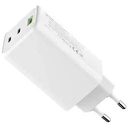 Зарядний пристрій ColorWay C101B GaN Mini 100W PD PPS 2xUSB-C + USB-A white (CW-CHS061PD-WT) - мініатюра 5