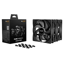 Вентилятор be quiet! Pure Wings 3 120mm PWM 3-Pack Чорний (BL141) - мініатюра 3