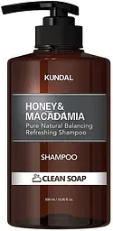 Шампунь відновлюючий "Чисте Мило" 500 мл Kundal Honey & Macadamia Shampoo Clean Soap