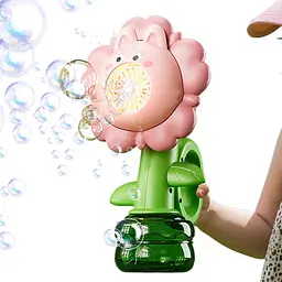 Мильні бульбашки Flower Bubble Machine BJC-5ABunny-Pink зі світлом - мініатюра 4