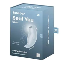 Вакуумний кліторальний стимулятор з вібрацією Satisfyer Seal You Soon блакитний - мініатюра 7