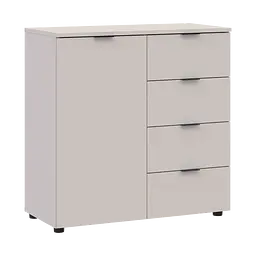 Комод Doros Рон 1 1 фасад 4 шухляды Кашемір 80х38х81 (41516043) - мініатюра 5