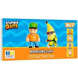 Пластилін Yes Stumble Guys 6 кольорів 120 г (540725)