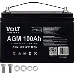 Гібридний ДБЖ/інвертор Volt Polska SINUS PRO 2000 S 24/230V 1400/2000W + 2 шт Акумулятор VOLT VRLA 100Ah 12V - мініатюра 5