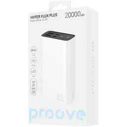Зовнішній акумулятор Proove Hyper Flux Plus 20000mAh 22.5W White (PBF222120002) [131440] - мініатюра 2
