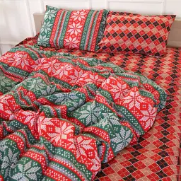 Простирадло MirSon Бязь 17-0659 Christmas 200x220 см (2200009612626) - мініатюра 2