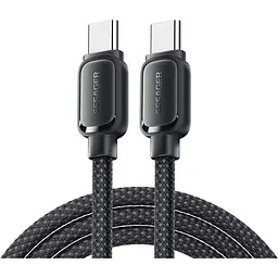 Кабель Essager Breeze USB Cable Type C to Type C 1M 100W Black
