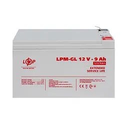 Аккумулятор гелевий LogicPower LPM-GL 12 V 9 Ah (LP6563) - мініатюра 2