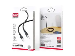 Кабель XO NB208A PD Type-C to Lightning Liquid Silicone 20W 1m Black - мініатюра 2