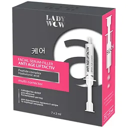 Сироватка-філер для обличчя Lady Wow Anti Age Liftactiv Serum, 7 шт. х 2 мл