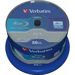 Диск BD Verbatim 25Gb 6x Cacke 50шт Datalife (43838)