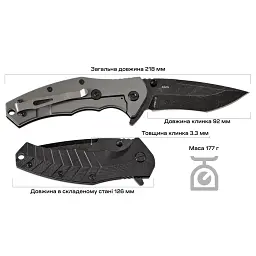 Ніж Skif Griffin II BSW Black - мініатюра 9