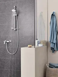 Душовий гарнітур Grohe New Tempesta 100 зі штангою 2 режими струменя і мильницею 30412 - мініатюра 6