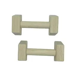 Паралетси, упори для віджимання дерев'яні Wood Gym Push Up NE-WD-20 з бука 20 см 2 шт - мініатюра 3