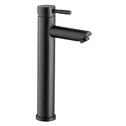 Змішувач для умивальника Wezer EKO11A-01-BLACK високий, Чорний матовий