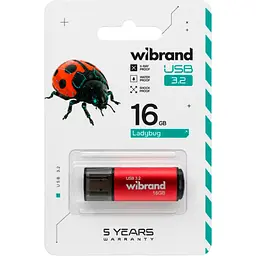 USB флеш накопичувач Wibrand 16GB Ladybug Red USB 3.2 (WI3.2/LB16P10S) - мініатюра 5