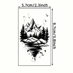 Набір дитячих тимчасових тату Чорні міні №3 black-tattoo-mini-set-3-3, 30 штук по 9,5*5,5 см - мініатюра 5