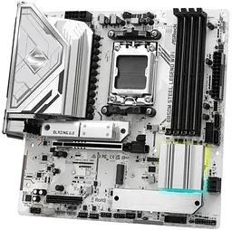 Материнська плата AsRock B850M STEEL LEGEND WIFI (B850M STEEL LEGEND WIFI) (Socket AM5, AMD B850, Micro-ATX) - мініатюра 3