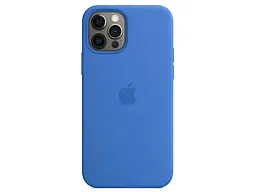 Чохол Apple Silicone Case for iPhone 12 Pro Max HQ Capri blue - мініатюра 5