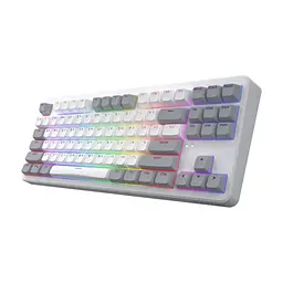 Клавіатура Hator Rockfall 3 Mecha TKL QMK/VIA Orange Wireless White (HTK851UA) - мініатюра 3