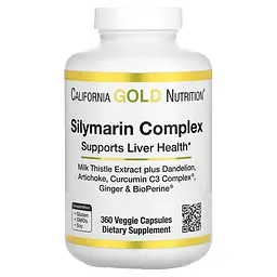 Поддержка печени и желчного Silymarin Complex 360 капсул CGN vit0005144