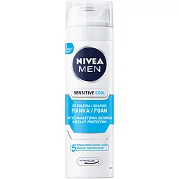 Пена для бритья Nivea Men охлаждающая, для чувствительной кожи, 200 мл (88541)