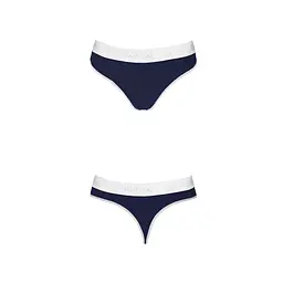 Спортивні трусики-стрінги Passion PS007 PANTIES L, navy blue - мініатюра 5