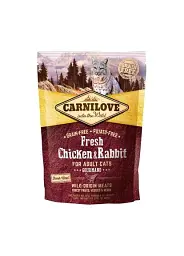 Сухий корм для дорослих кішок Carnilove Fresh Gourmand з куркою та кроликом 400 г