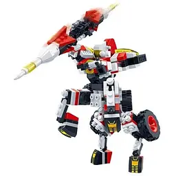 Конструктор-трансформер BanBao Mech 2 Багряний лицар 6320 Різнокольоровий