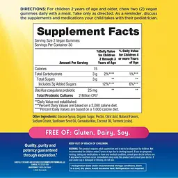 Пробіотики для дітей 2 млрд КУО Renew Life Ultimate Flora Kids Probiotic Gummies смак фруктового пуншу 60 жувальних цукерок - мініатюра 3