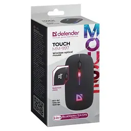 Мишка Defender Touch MM-997 Silent Wireless RGB Black (52997) - мініатюра 2