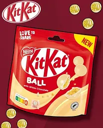 Шоколадні кульки KitKat Ball White Chocolate Branco 140г - мініатюра 4