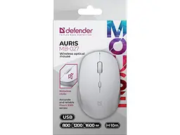 Миша Defender Auris MB-027 White (52028) - мініатюра 6