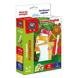 Настольная игра Vladi Toys Пиши и вытирай Английский алфавит Разноцветный (SR-113-N-350)