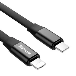 Кабель Baseus Two-in-one Portable Cable USB to Lightning + MicroUSB 2A 0.23m CALMBJ-01 Black - мініатюра 4