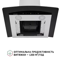Витяжка декоративна зі склом Perfelli GRASSI 6PWX INOX - мініатюра 9