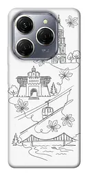TPU чохол Demsky Kyiv spirit для TECNO Spark 20 Pro