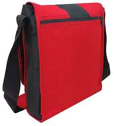 Сумка чоловіча Ikea Flort через плече 34х28х9 см Чорно-червоний (16578 red) - мініатюра 3