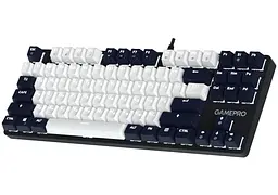 Механічна ігрова клавіатура GamePro MK-110-B USB Hot-Swap Outemu Red Switch Black-White - мініатюра 2