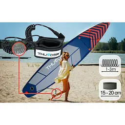 Надувна дошка SUP THUNDER Steel 365 см з веслом Red - мініатюра 5
