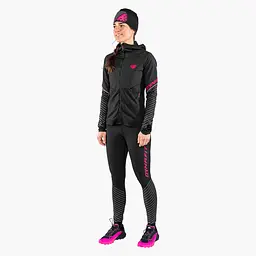 Штани жіночі Dynafit Reflective Tights Womens XS Чорний-Рожевий - мініатюра 3