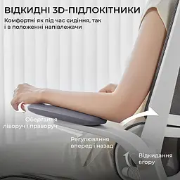 Офісне крісло Sihoo M59AS Mesh Gray (M59AS-M301) - мініатюра 9