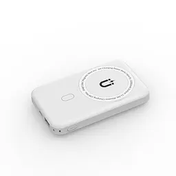 Зовнішній акумулятор Wiwu Snap Cube- Magnetic Wireless Charger Power Bank 10000mAh SC1000WHT (3C) White (6973218947020) - мініатюра 2